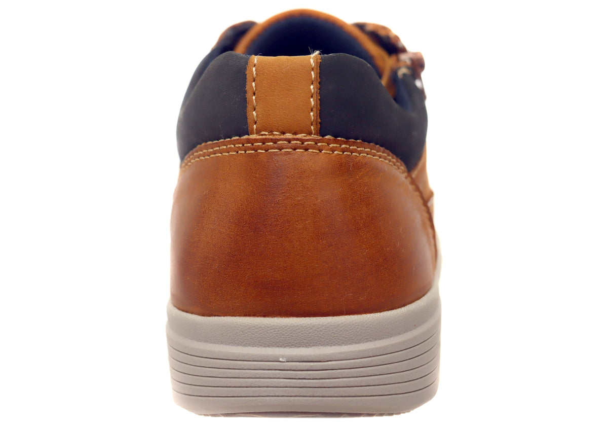 Explorer Rico Mens Comfortable Leather Lace Up Casual Shoes