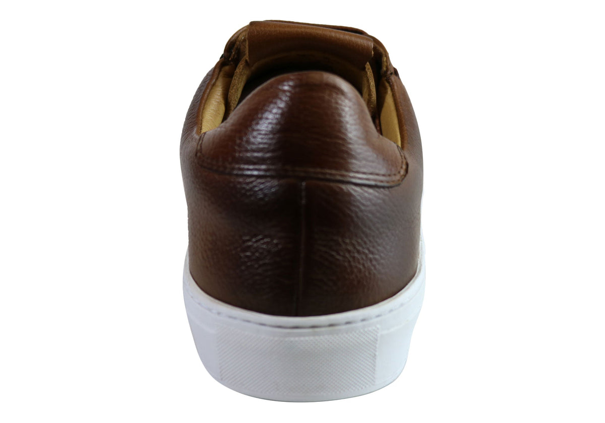 Savelli Gill Mens Comfort Leather Lace Up Casual Shoes Made In Brazil