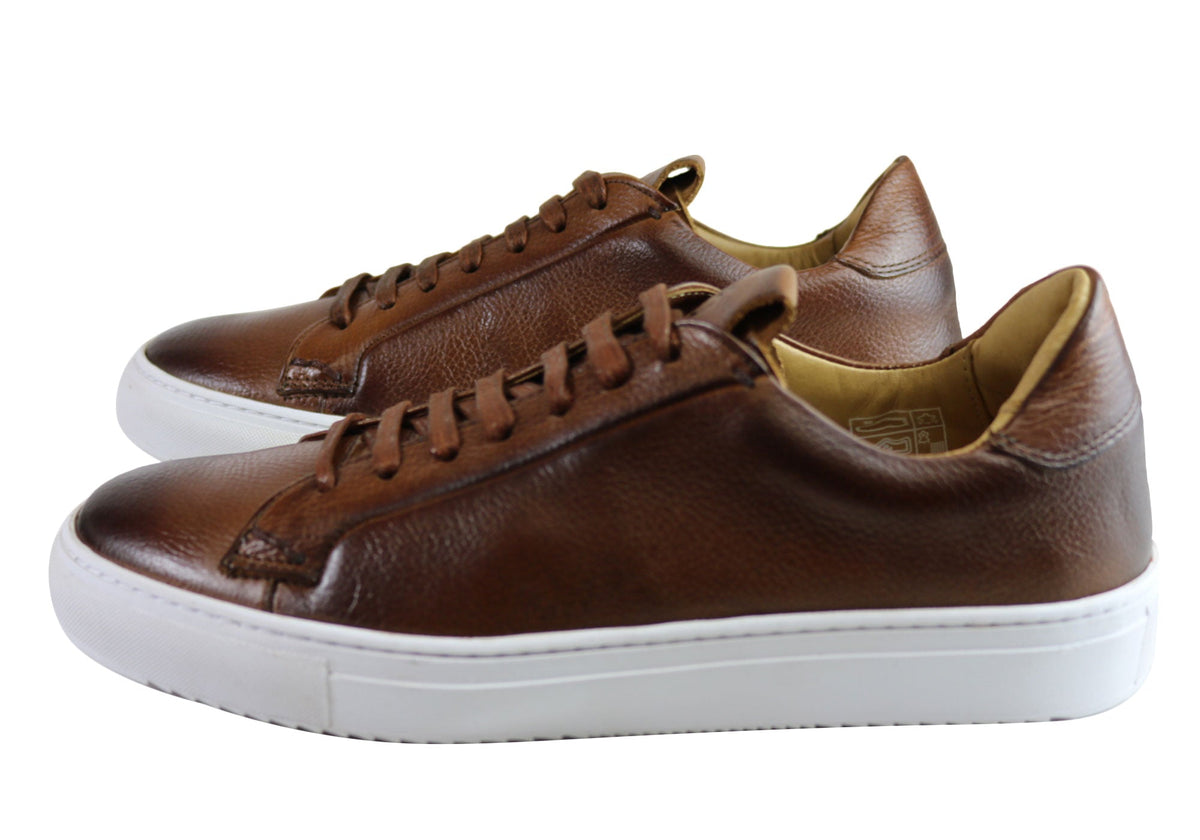 Savelli Gill Mens Comfort Leather Lace Up Casual Shoes Made In Brazil