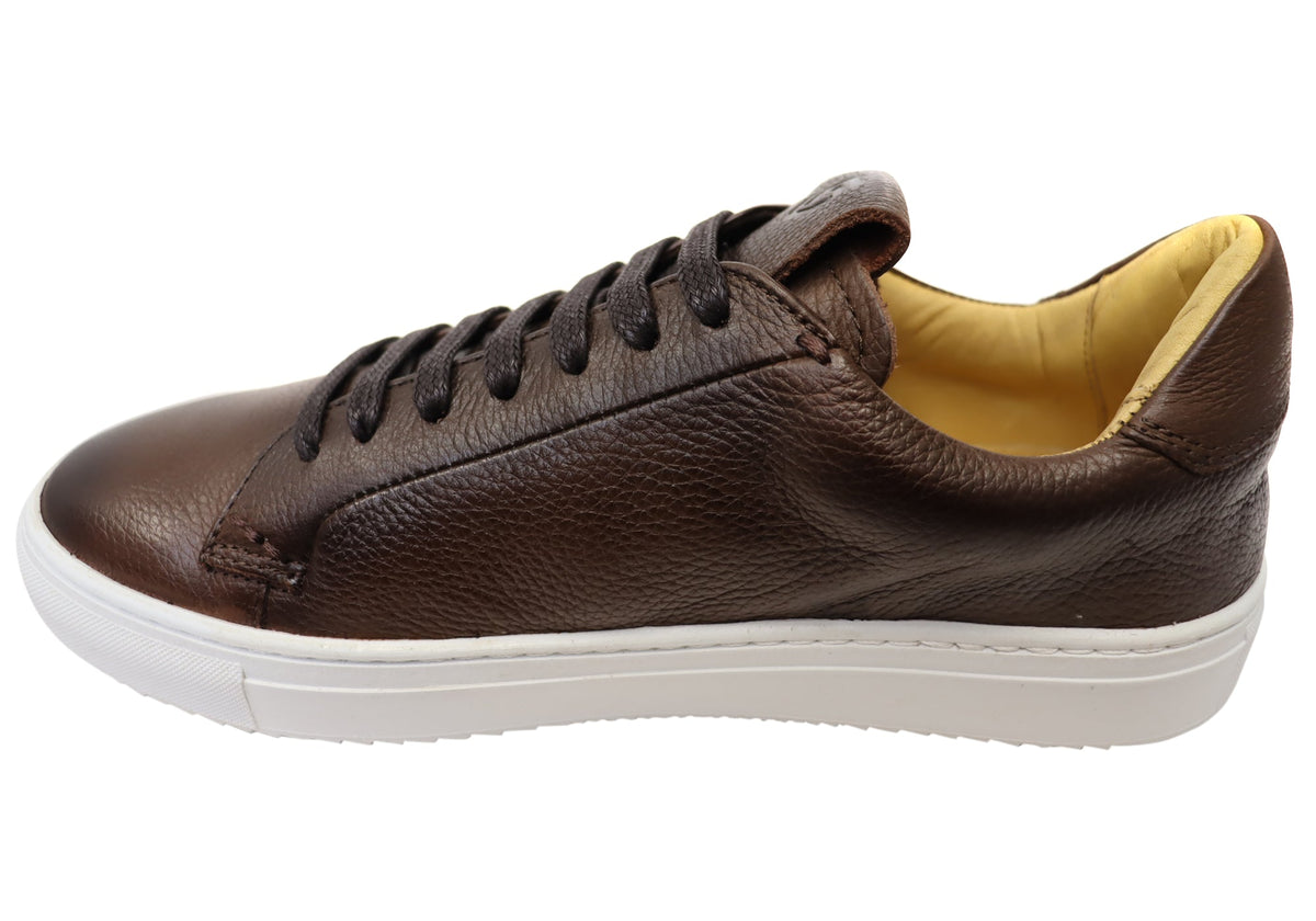 Savelli Gill Mens Comfort Leather Lace Up Casual Shoes Made In Brazil