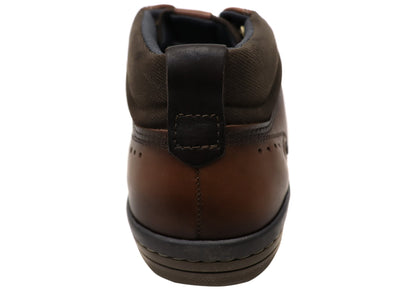 Pegada Mission Mens Comfortable Leather Boots Made In Brazil
