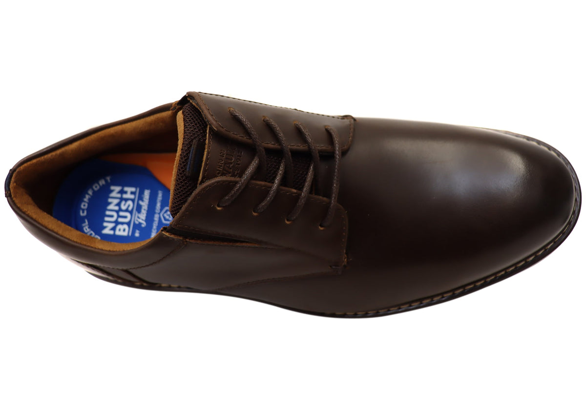 Nunn Bush By Florsheim Mens EE Extra Wide Griff Plain Toe Shoes