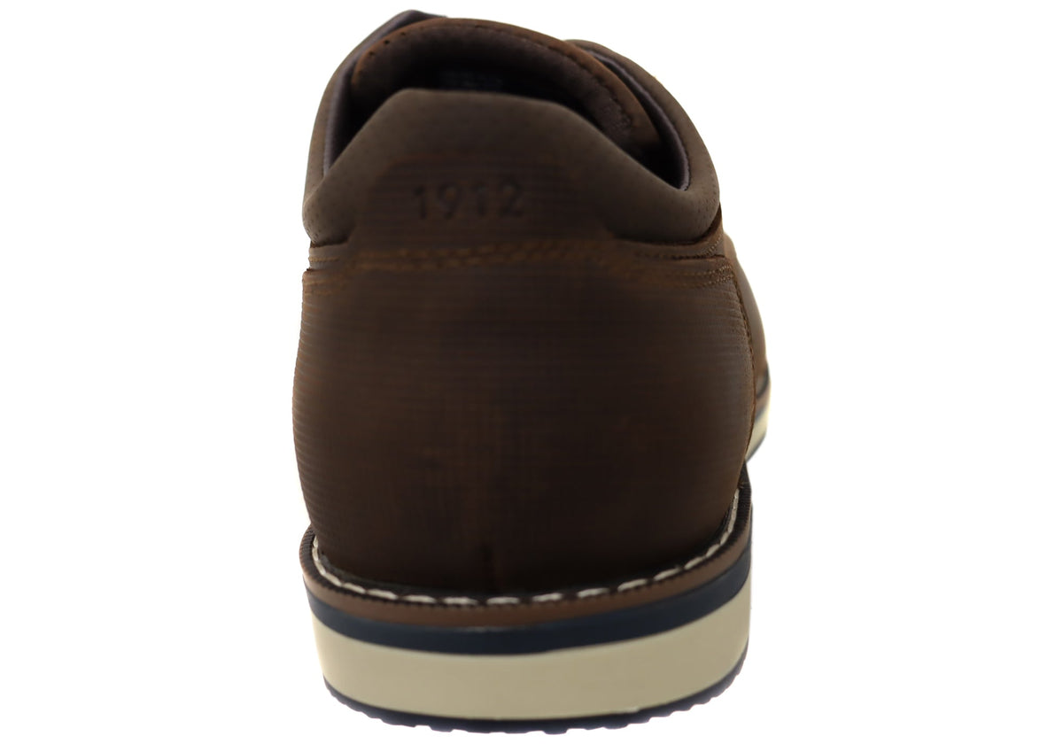 Nunn Bush By Florsheim Mens EE Extra Wide Circuit Plain Leather Shoes