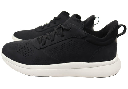 Florsheim Mens Leather EE Extra Wide Fleet Perf Toe Sneakers