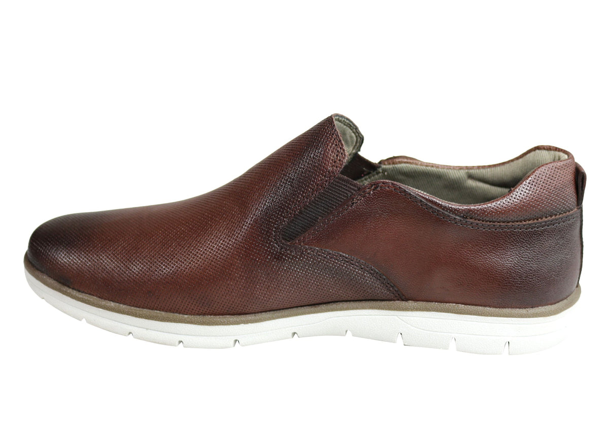 Ferricelli Pauly Mens Leather Dress Casual Shoes Made In Brazil