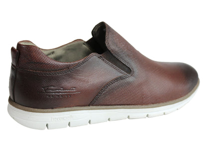 Ferricelli Pauly Mens Leather Dress Casual Shoes Made In Brazil