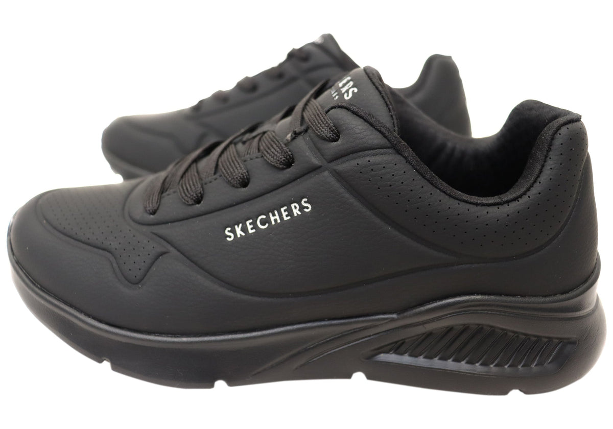 Skechers Mens Uno Lite Lite Work Comfortable Lace Up Shoes