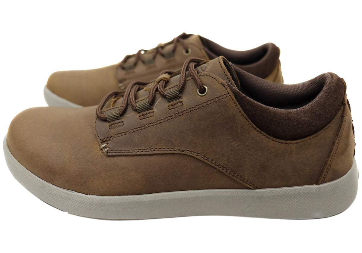 Slatters Griffin Mens Comfortable Leather Lace Up Casual Shoes