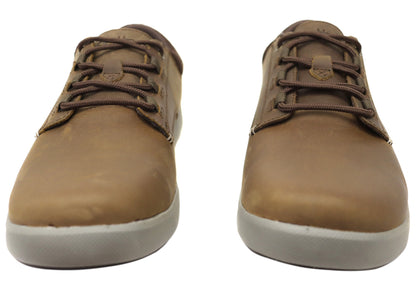 Slatters Griffin Mens Comfortable Leather Lace Up Casual Shoes