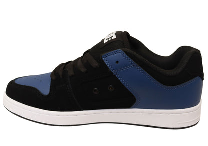 DC Shoes Mens Comfortable Leather Manteca 4 Shoes Black Blue