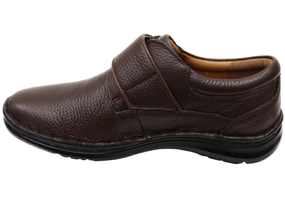 Hush Puppies Bloke Mens Comfortable Leather Triple Wide Fit Shoes