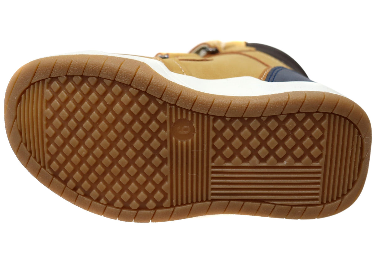 Grosby Alfie Boys Kids Comfortable Boots With Adjustable Straps