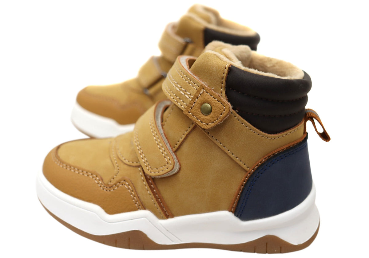 Grosby Alfie Boys Kids Comfortable Boots With Adjustable Straps