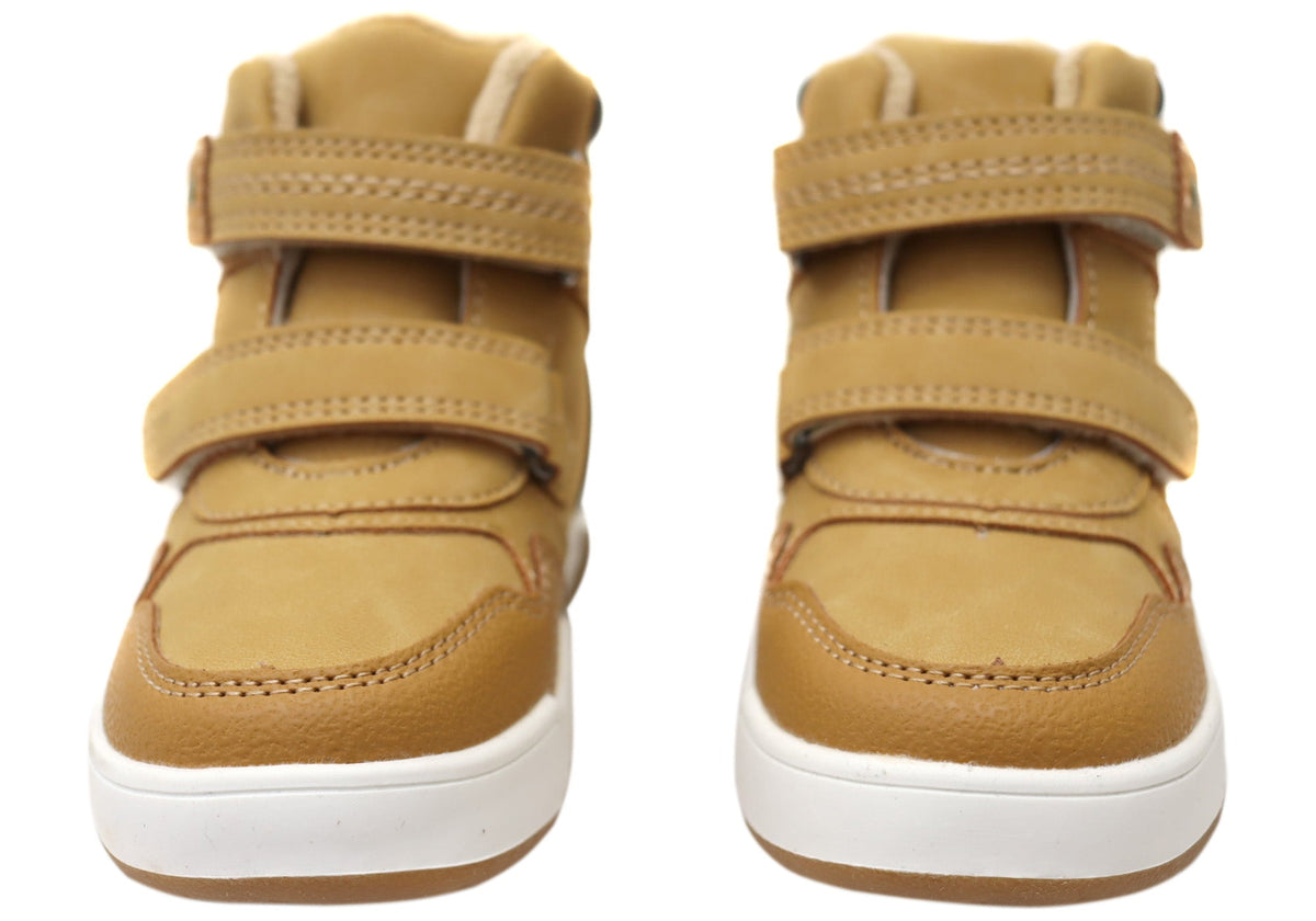 Grosby Alfie Boys Kids Comfortable Boots With Adjustable Straps