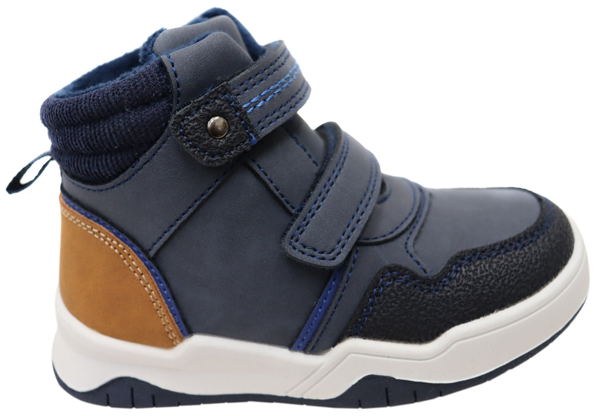 Grosby Alfie Boys Kids Comfortable Boots With Adjustable Straps