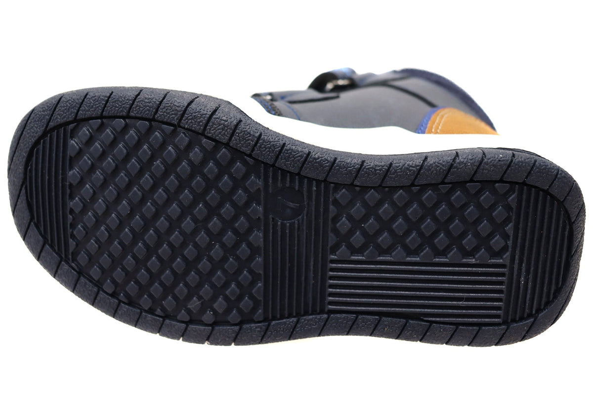 Grosby Alfie Boys Kids Comfortable Boots With Adjustable Straps