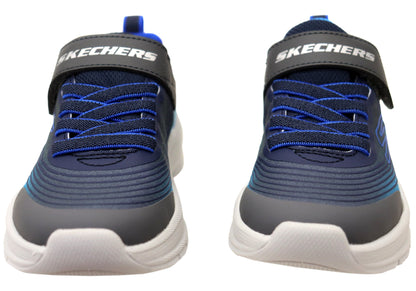 Skechers Kids Infants Boys Microspec Advance Shoes Navy Blue