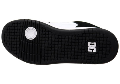 DC Shoes Mens Comfortable Leather Manteca 4 Shoes White Black Black