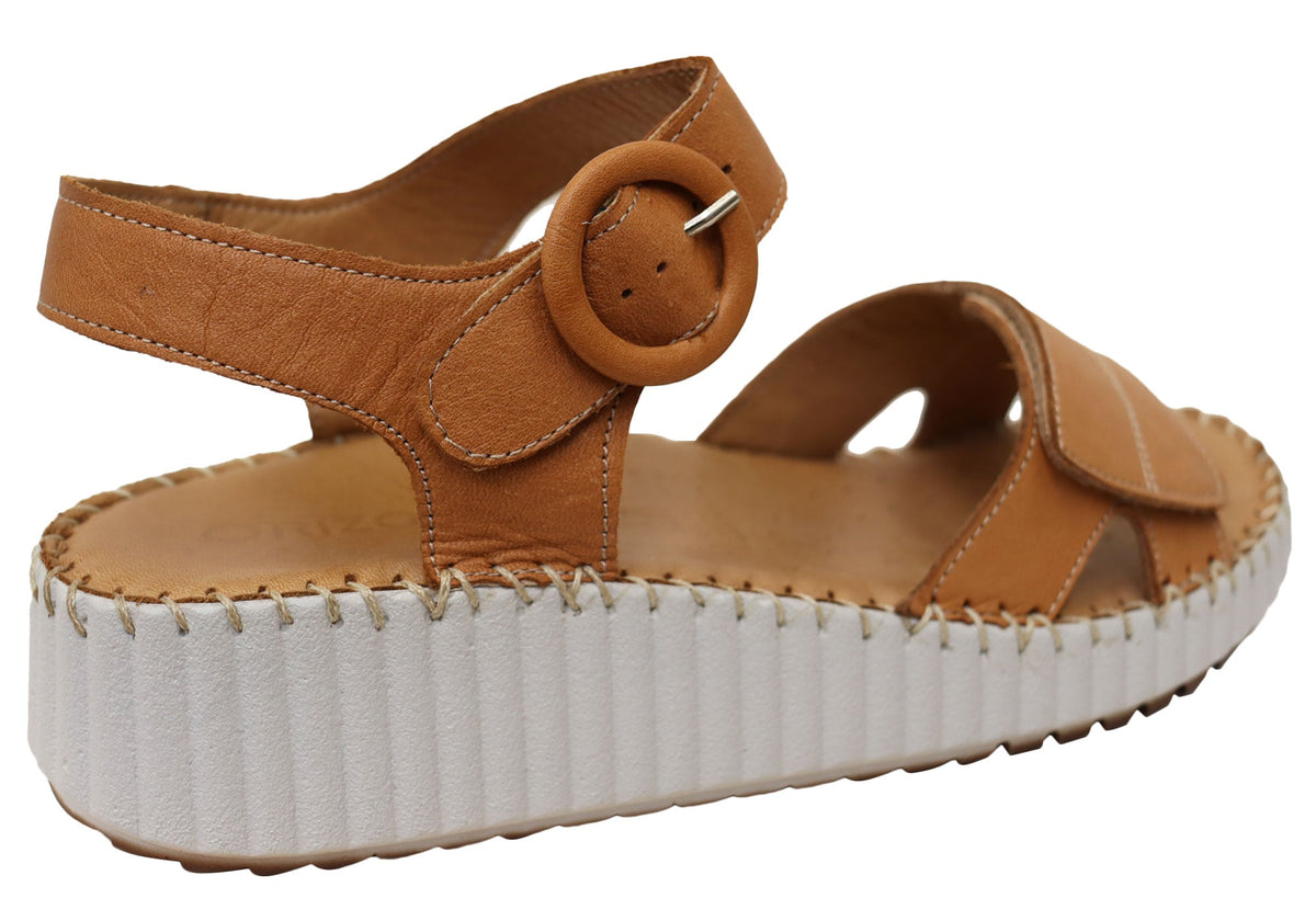 Orizonte Serenestride Womens Comfortable European Leather Sandals