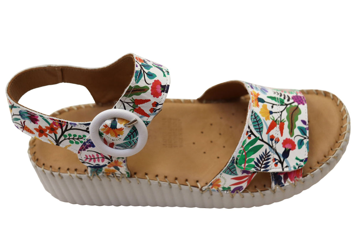 Orizonte Serenestride Womens Comfortable European Leather Sandals