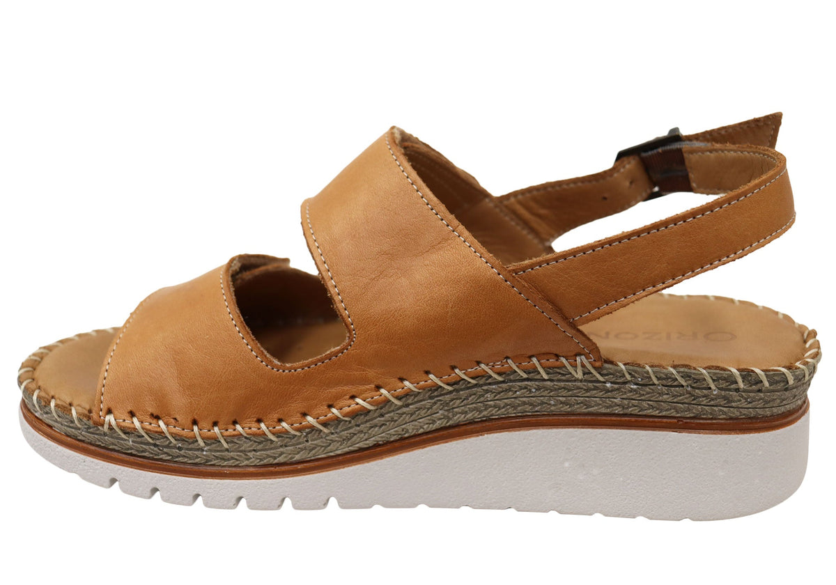 Orizonte Ivoryembrace Womens Comfortable European Leather Sandals