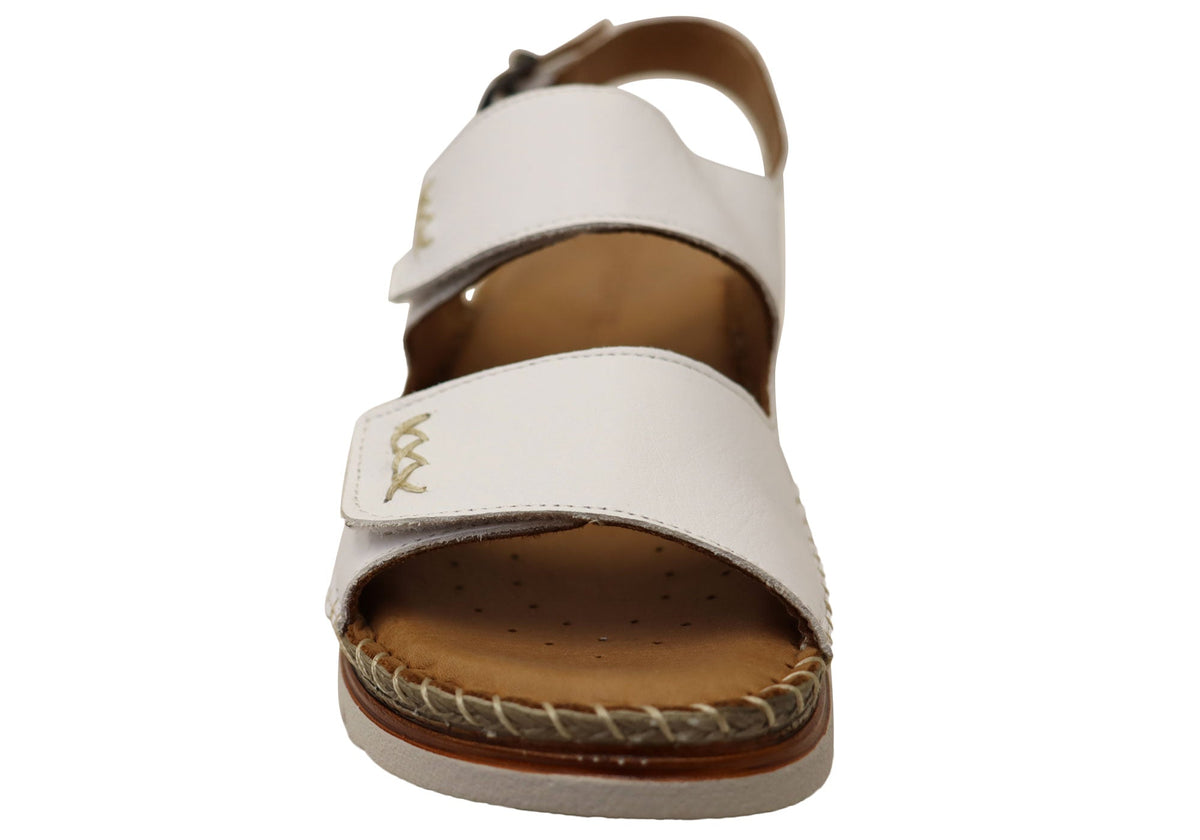 Orizonte Ivoryembrace Womens Comfortable European Leather Sandals