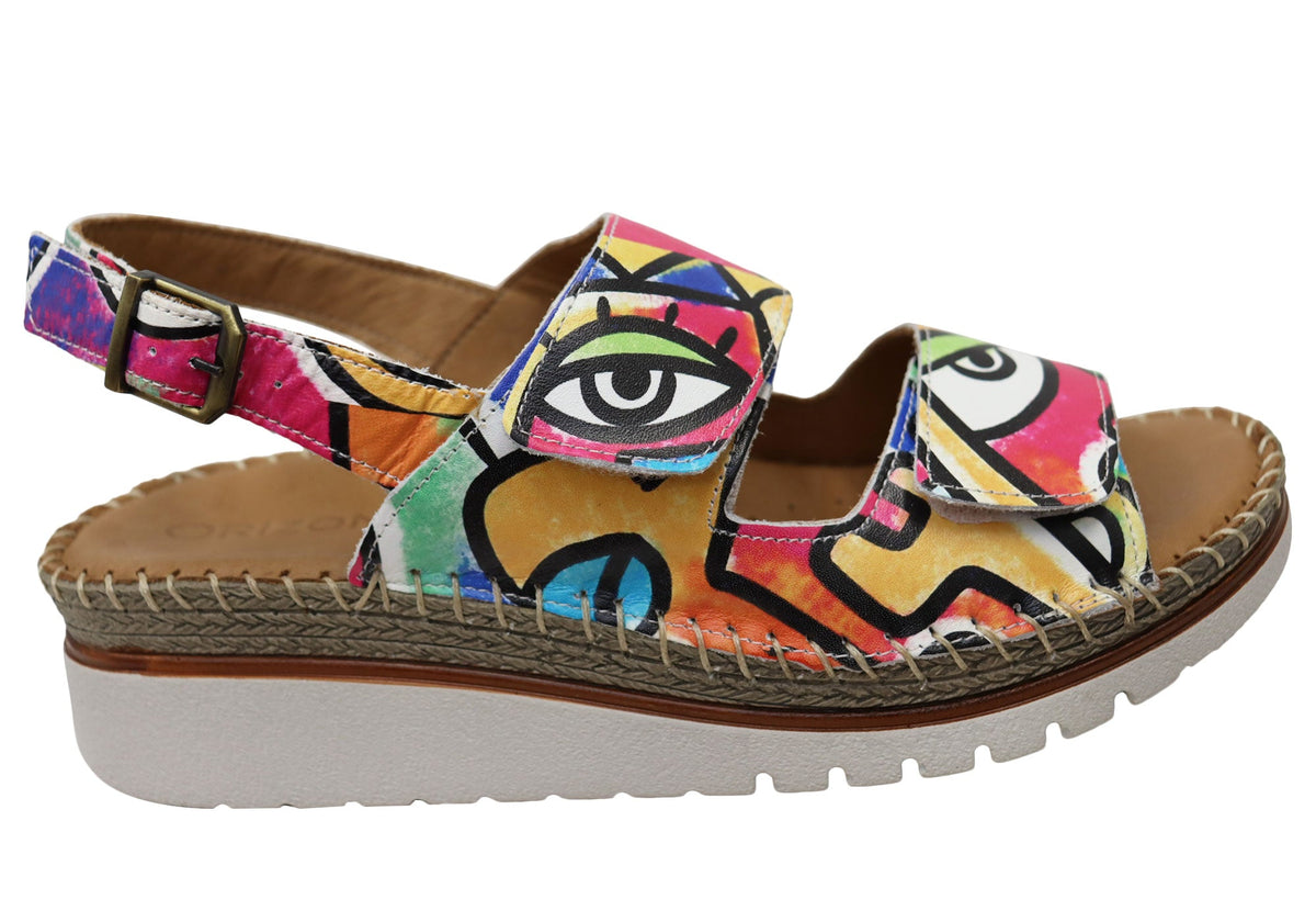 Orizonte Ivoryembrace Womens Comfortable European Leather Sandals