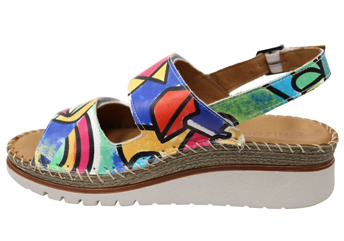 Orizonte Ivoryembrace Womens Comfortable European Leather Sandals