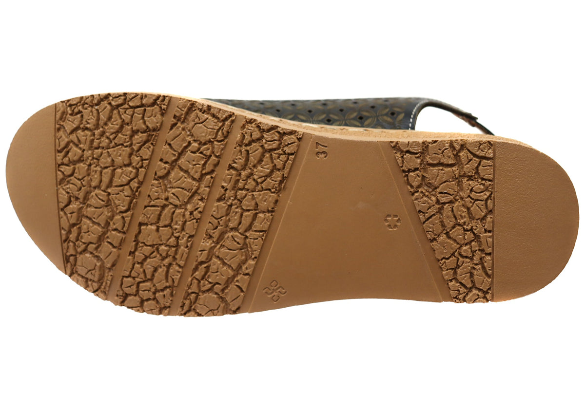 Orizonte Freedomwalk Womens Comfortable European Leather Sandals