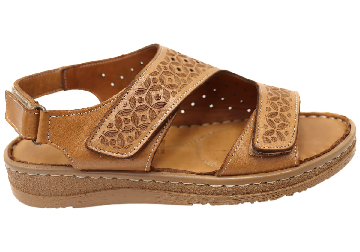 Orizonte Freedomwalk Womens Comfortable European Leather Sandals