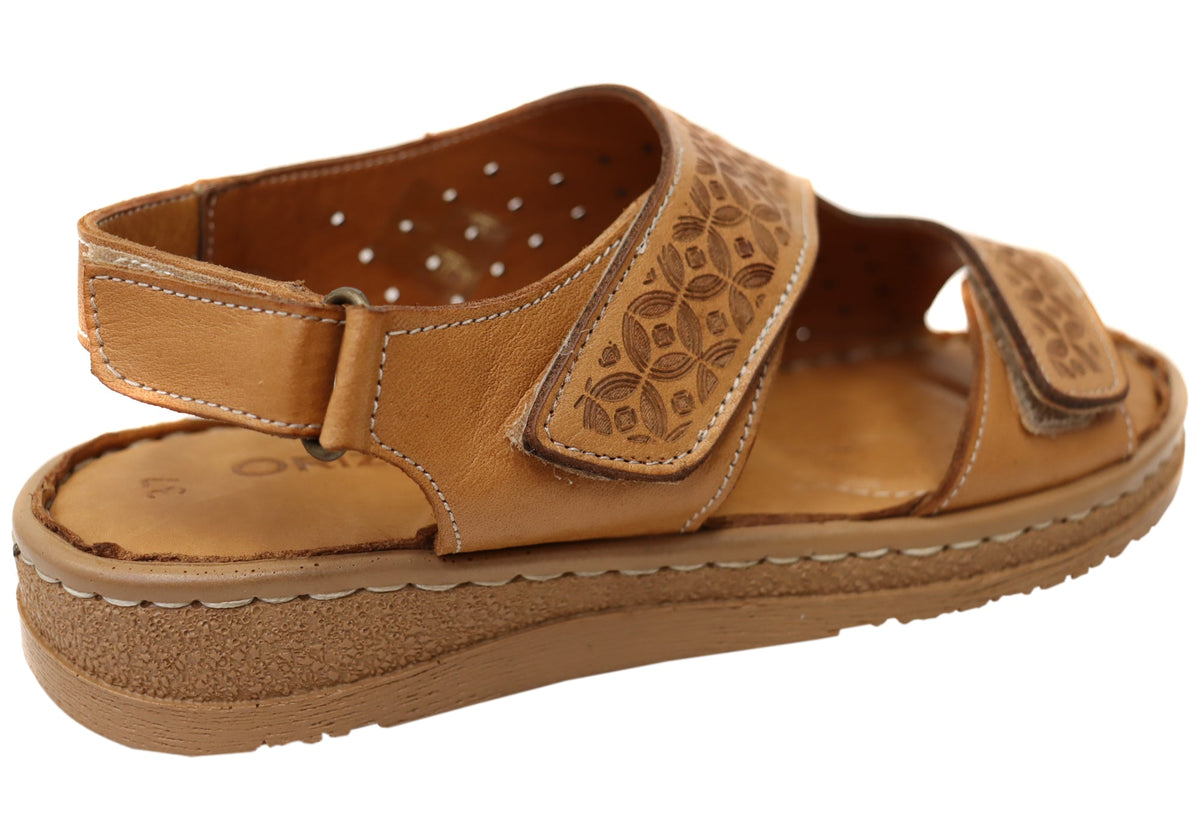 Orizonte Freedomwalk Womens Comfortable European Leather Sandals