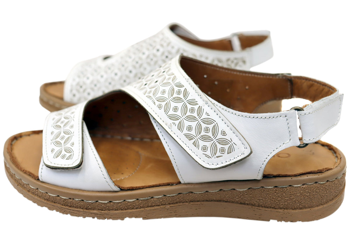 Orizonte Freedomwalk Womens Comfortable European Leather Sandals