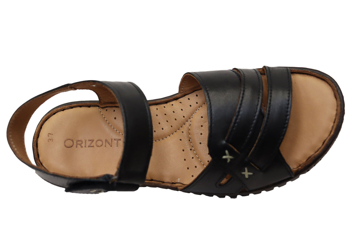 Orizonte Breezewalk Womens Comfortable European Leather Sandals