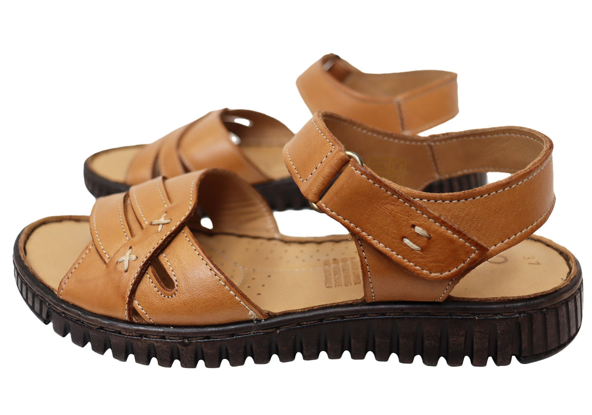 Orizonte Breezewalk Womens Comfortable European Leather Sandals
