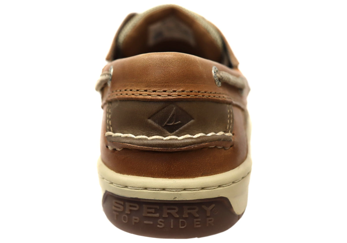 Sperry Mens Billfish Comfortable Wide Width Leather Boat Shoes