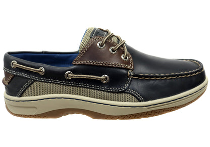 Sperry Mens Billfish Comfortable Wide Width Leather Boat Shoes