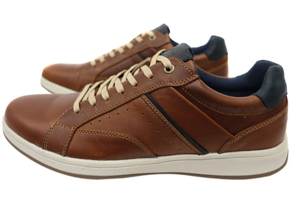Rockport Jeb RO Mens Leather Comfortable Lace Up Shoes