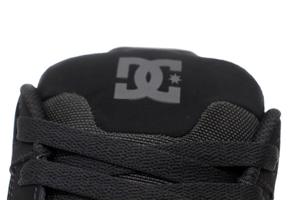 DC Shoes Mens DC Coiler Comfortable Leather Shoes Black Black