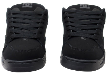 DC Shoes Mens DC Coiler Comfortable Leather Shoes Black Black