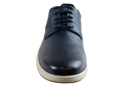 Ferricelli Benny Mens Leather Lace Up Casual Shoes Made In Brazil