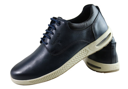 Ferricelli Benny Mens Leather Lace Up Casual Shoes Made In Brazil