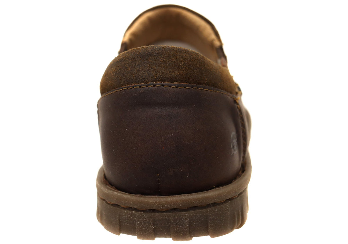Born Mens Gudmund Leather Comfortable Slip On Shoes