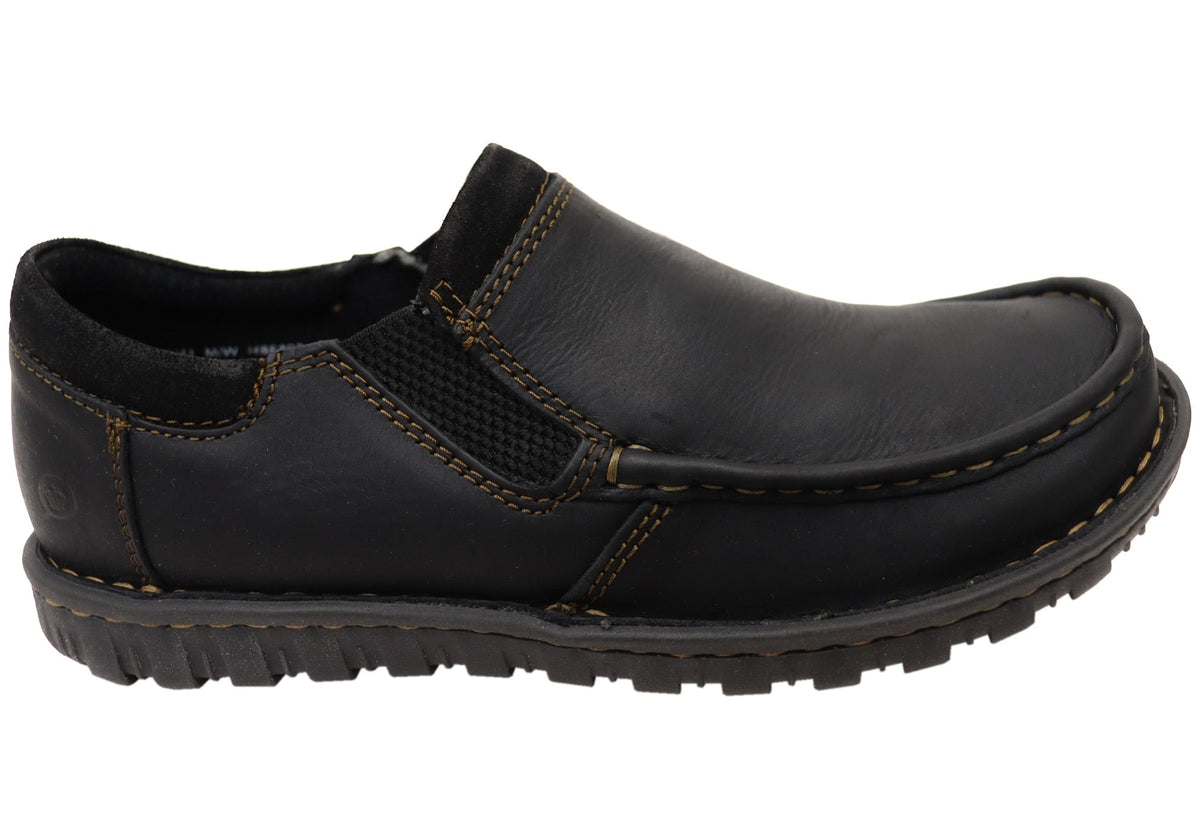 Born Mens Gudmund Leather Comfortable Slip On Shoes