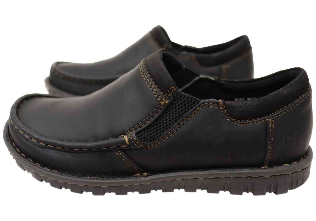 Born Mens Gudmund Leather Comfortable Slip On Shoes