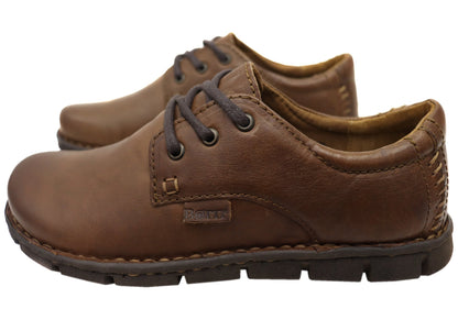 Born Mens Soledad Leather Comfortable Lace Up Shoes
