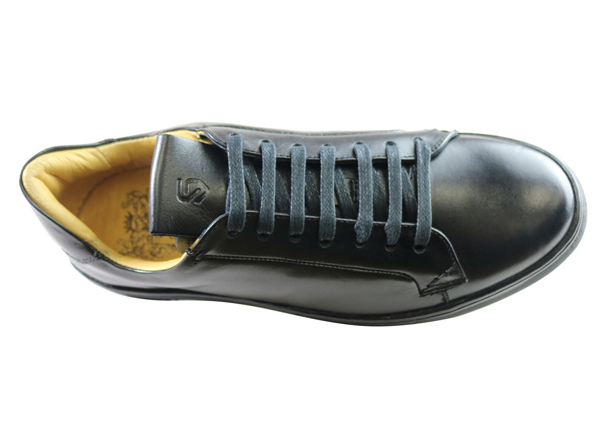 Savelli Gill Mens Comfort Leather Lace Up Casual Shoes Made In Brazil