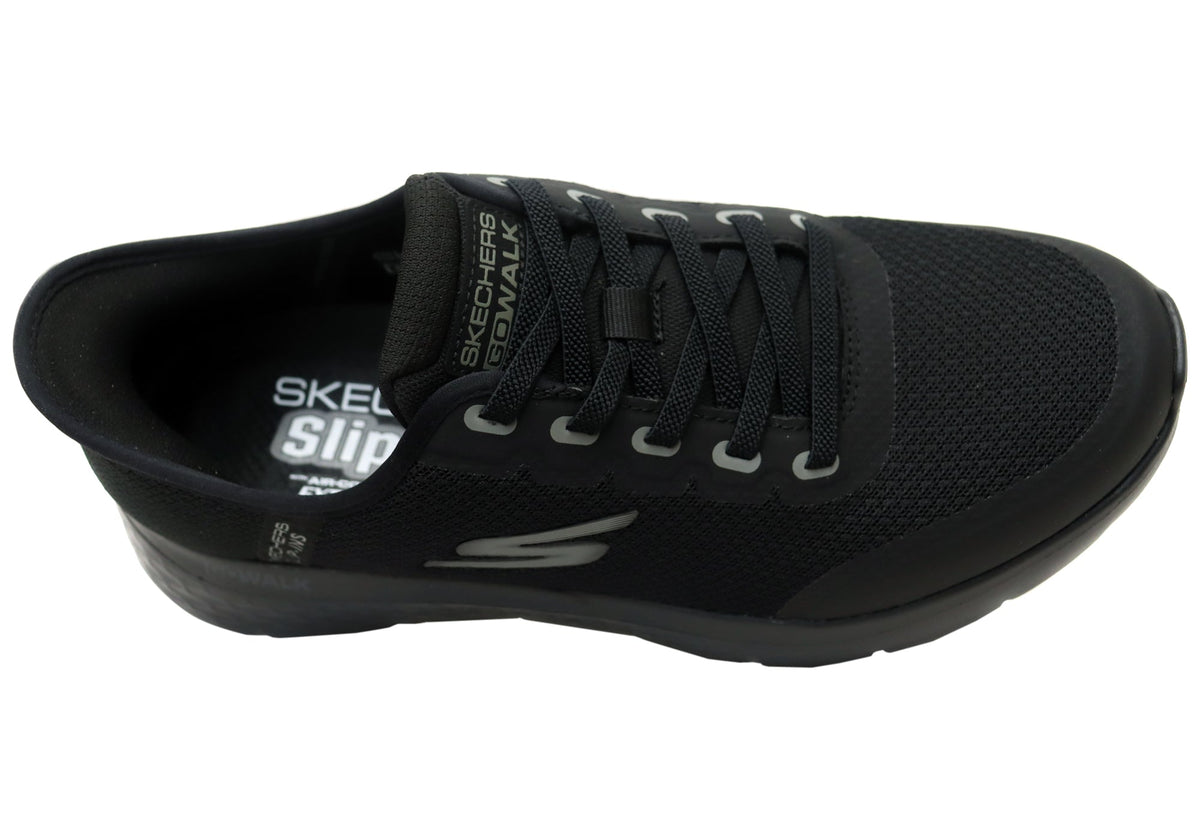 Skechers Mens Go Walk Flex Netro Extra Wide Fit Comfort Slip On Shoes
