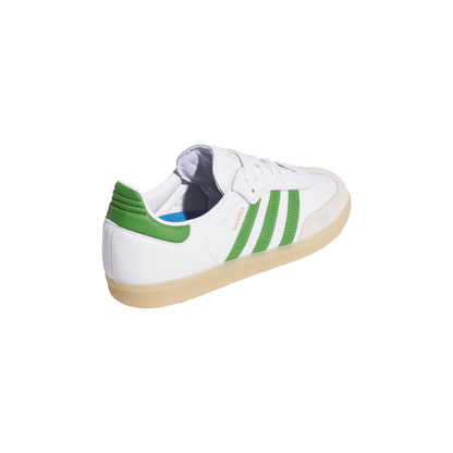 Adidas Samba White Crew Green Gum Shoes