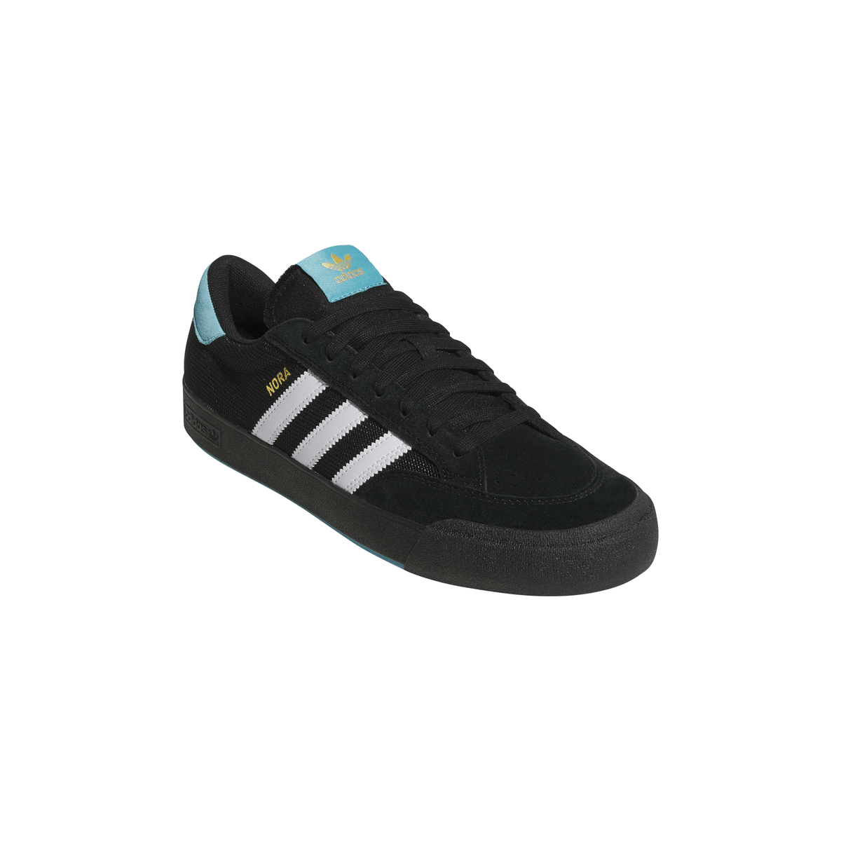 Adidas Nora Core Black White Metallic Gold Shoes