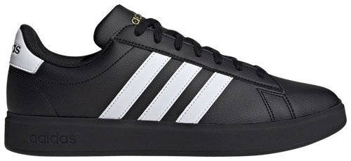 Adidas Men's Grand Court 2.0 Sneakers, Core Black / Gold Metallic, JR0546